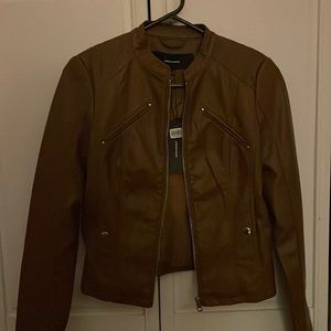 Vero Moda brown faux leather jacket.  Size small